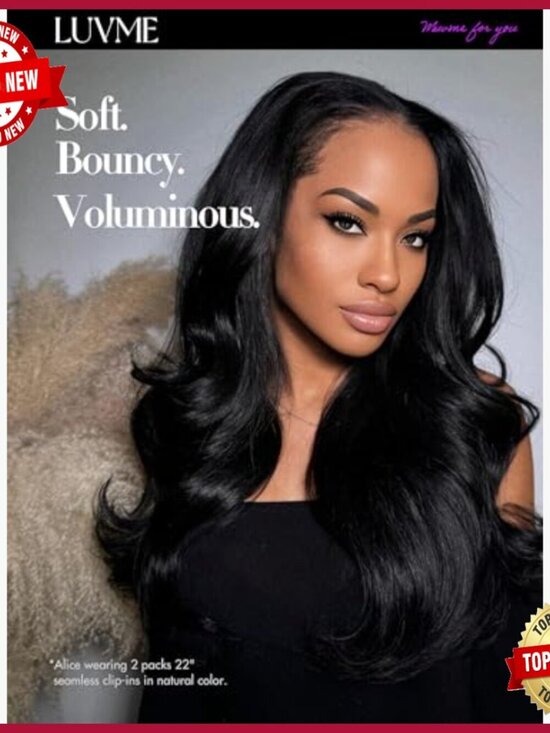 18 Inch Clip In Hair Extensions, 100% Human Hair, Wavy, 110g main image 6